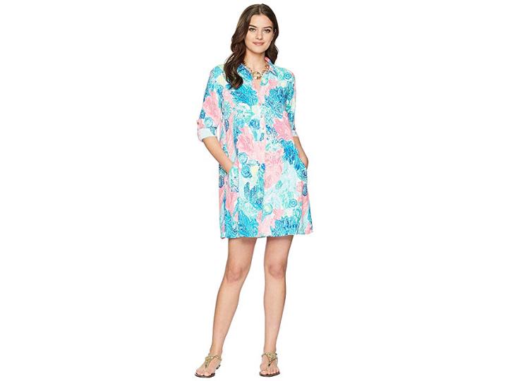 Lilly Pulitzer Lillith Tunic Dress (multi Boho Batik) Women's Dress