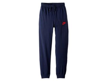 Nike Kids Sportswear Jersey Pant (little Kids/big Kids) (obsidian/university Red) Boy's Casual Pants