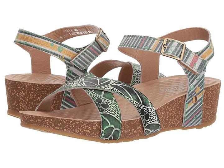 L'artiste By Spring Step Vella (green Multi) Women's Shoes