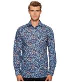 Eton Contemporary Fit Bird Print Shirt (navy) Men's Clothing