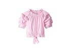 Habitual Girl Joyce Gathered Top (big Kids) (light Pink) Girl's Blouse