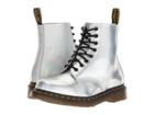 Dr. Martens Pascal Rs 8-eye Boot (silver Lazer Reflective Metallic Leather) Women's Boots
