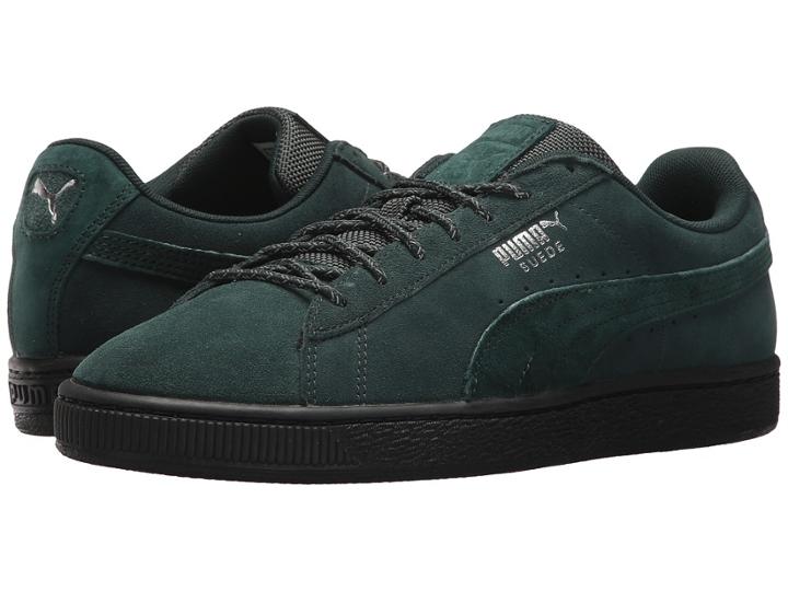 Puma Suede Classic Weatherproof (green Gables/puma Black) Men's Shoes