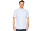 Dc Classic Oxford Light Short Sleeve Woven Top (light Blue) Men's Short Sleeve Pullover