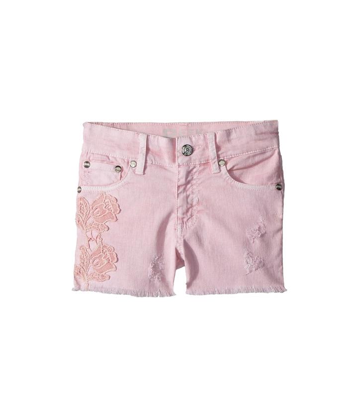 Peek Griffin Crochet Shorts (toddler/little Kids/big Kids) (pink) Girl's Shorts
