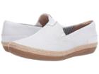 Clarks Danelly Iris (white Leather) Women's Shoes