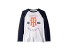 Tommy Hilfiger Kids Julius Long Sleeve Crew Neck Shirt (big Kids) (white) Boy's Clothing