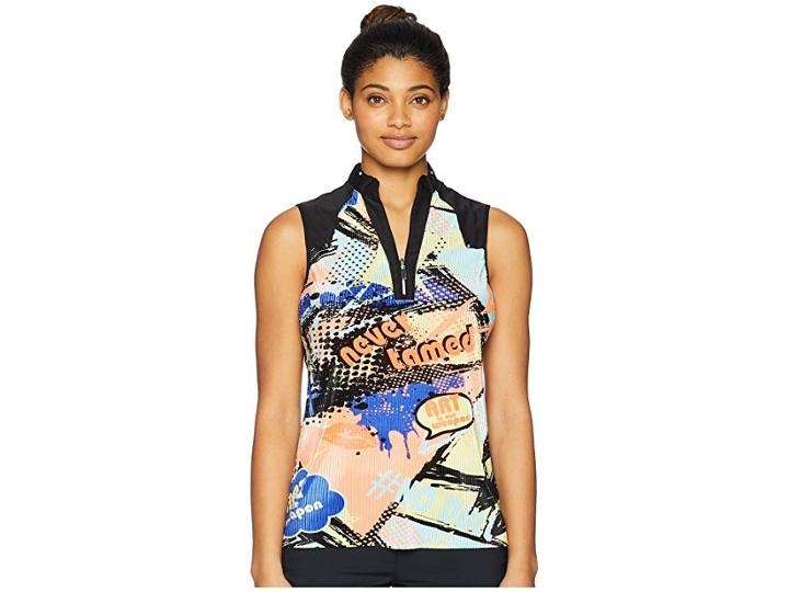Jamie Sadock Crunchy Never Tamed Print Sleeveless Top (passion) Women's Sleeveless