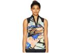 Jamie Sadock Crunchy Never Tamed Print Sleeveless Top (passion) Women's Sleeveless