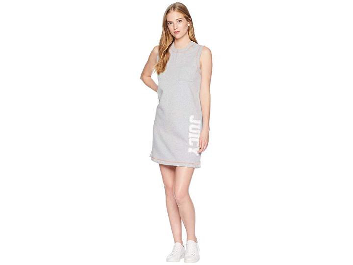 Juicy Couture Juicy Logo Terry Tank Dress (heather Cozy) Women's Dress