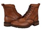 Frye James Lug Wingtip Boot (cognac Smooth Full Grain) Men's Lace-up Boots