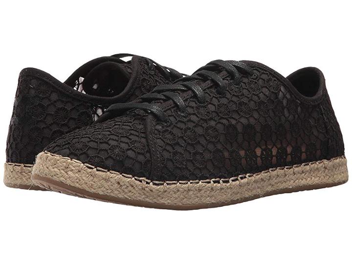 Toms Lena (black Mosaic Mesh) Women's Lace Up Casual Shoes