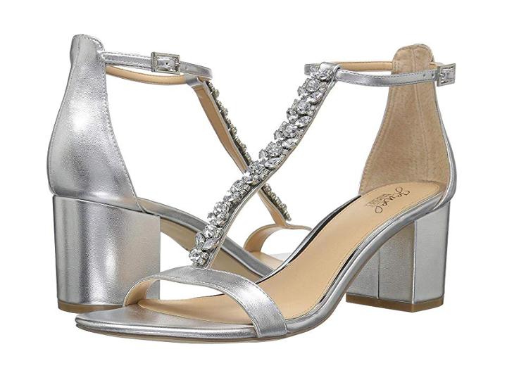 Jewel Badgley Mischka Lindsey (silver Metallic) Women's Shoes