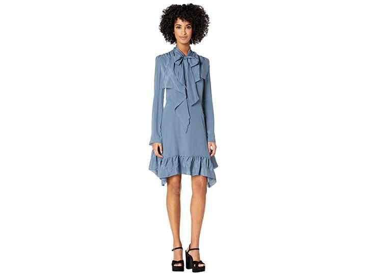 See By Chloe Crepe De Chine Dress (mirage Blue) Women's Dress