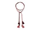 Chan Luu Dip-dye Necktie With Tassels (lilas/andorra) Necklace