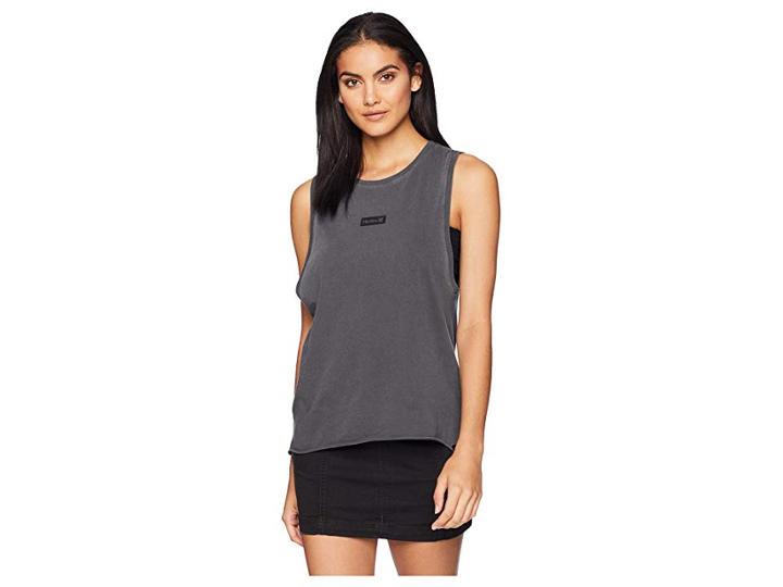 Hurley One And Only Box Biker Tank (anthracite) Women's Sleeveless