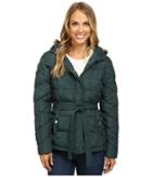 U.s. Polo Assn. Long Belted Puffer Jacket (deep Teal) Women's Coat