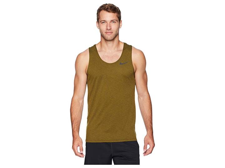 Nike Breathe Training Tank (olive Flak/olive Canvas/black) Men's Sleeveless