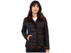 Betsey Johnson Reverse To Faux Fur Coat (black/ruby) Women's Coat