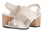 Calvin Klein Rosemary Block Heel Sandal (soft White) High Heels