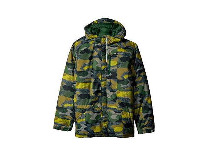 Columbia Kids Lightning Lifttm Jacket (little Kids/big Kids) (forest Geo Camo) Boy's Jacket
