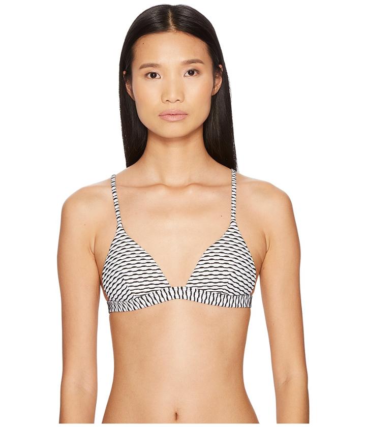 Onia Danni Top (black/white) Women's Swimwear