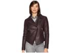 Marc New York By Andrew Marc Bayside Leather Scuba Jacket (burgundy) Women's Coat