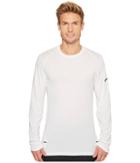 Nike Elite Long Sleeve Basketball Top (white/black) Men's Clothing