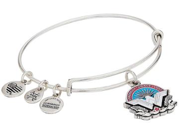 Alex And Ani Wonder Woman, Strength Grace Love Bangle (rafaelian Silver) Bracelet