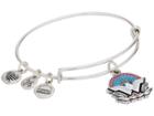 Alex And Ani Wonder Woman, Strength Grace Love Bangle (rafaelian Silver) Bracelet