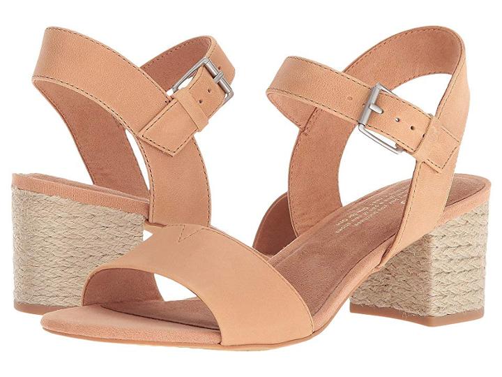 Toms Rosa (honey Leather) Women's Sandals
