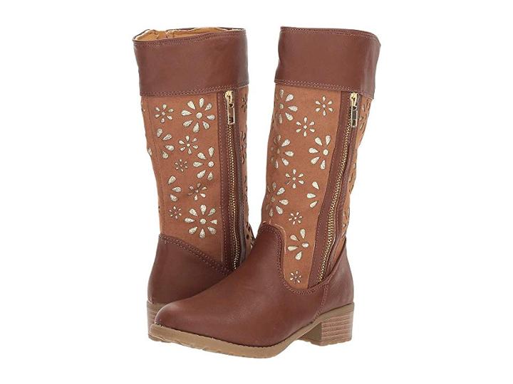 Rachel Kids Henna (little Kid/big Kid) (cognac/glitter) Girl's Shoes
