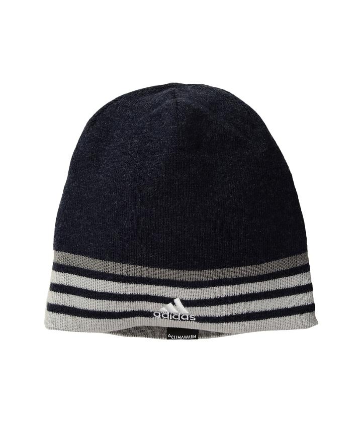 Adidas Eclipse Reversible Beanie (heather Collegiate Navy/clear Grey/grey/white) Beanies