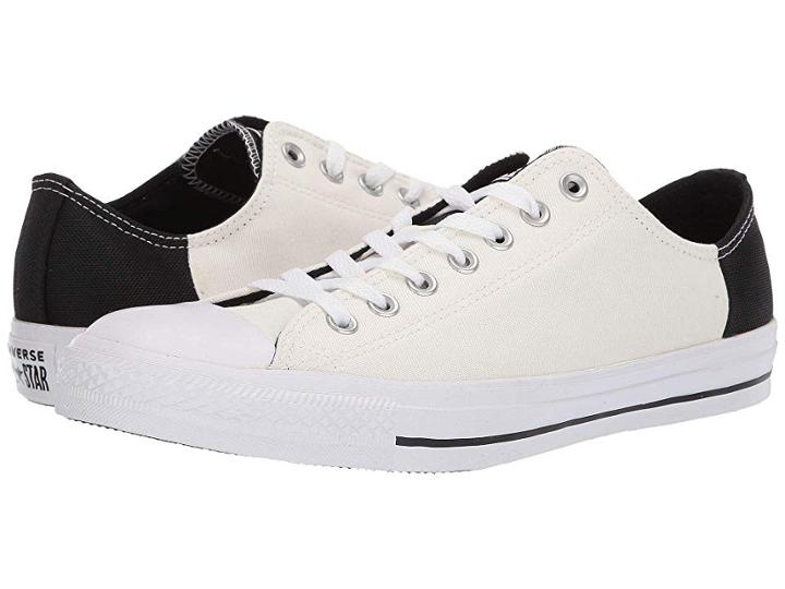 Converse Chuck Taylor(r) All Star(r) Color Block Patch Ox (egret/black/white) Athletic Shoes