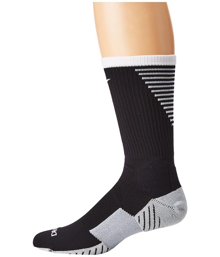 Nike Nike Stadium Football Crew (black/white/white) Men's Crew Cut Socks Shoes