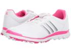 Adidas Golf Adistar Lite Boa (footwear White/silver Metallic/shock Pink) Women's Golf Shoes