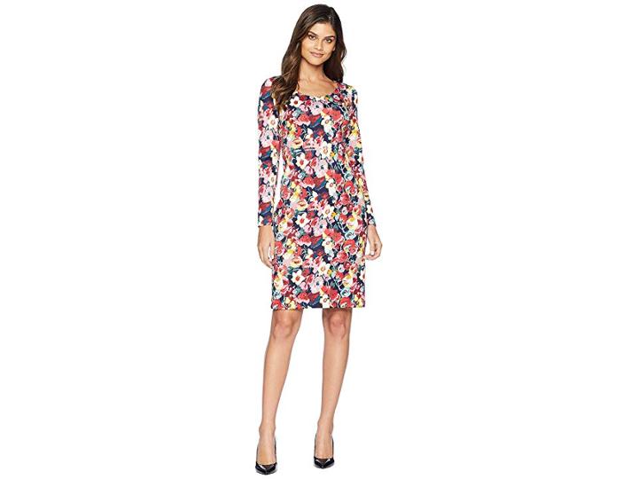 Betsey Johnson Floral Printed Scuba Dress (floral/multi) Women's Dress