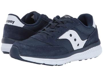 Saucony Kids Originals Jazz Lite (little Kid/big Kid) (navy/white) Kids Shoes