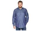 Robert Graham Big Tall Diamante Long Sleeve Woven Shirt (navy (big)) Men's Clothing