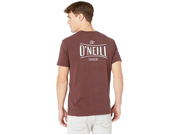 O'neill Stay Chill Short Sleeve Screen Tee (wine) Men's T Shirt