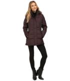 Anne Klein Short Fly Front Down With Snaps (burgundy) Women's Coat