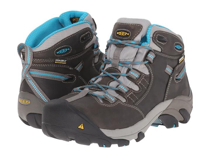 Keen Utility Detroit Mid (gargoyle/capri Breeze) Women's Work Lace-up Boots