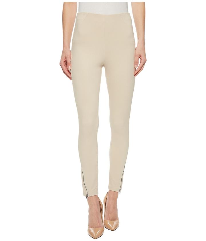 Hue Ankle Zip Simply Stretch Skimmer (sandbar) Women's Casual Pants