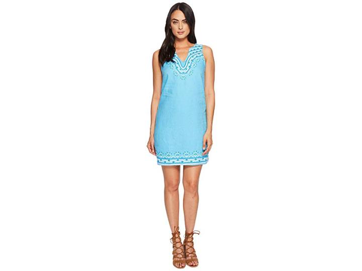 Hatley Portia Dress (aqua Sanibel Shells) Women's Dress