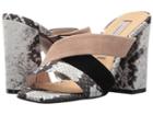 Kristin Cavallari Lola Slide Sandal (grey/white Snake Leather) High Heels