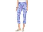 Lilly Pulitzer Upf 50+ Luxletic High-rise Weekender Cropped Pant (royal Purple Pop Up Toe In) Women's Casual Pants