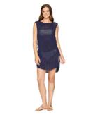 Tommy Bahama Sleeveless Side-tie Tunic Sweater Cover-up (mare Navy) Women's Swimwear