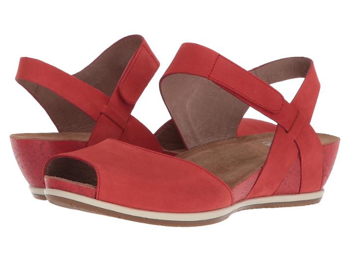 Dansko Vera (tomato Milled Nubuck) Women's  Shoes
