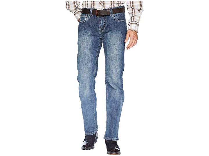 Rock And Roll Cowboy Pistol Bootcut Denim With Stitches In Dark Wash M1p6610 (dark Wash) Men's Jeans