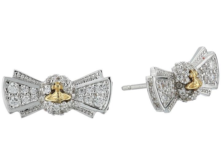 Vivienne Westwood Pamela Small Earrings (white Cubic Zirconia 2) Earring